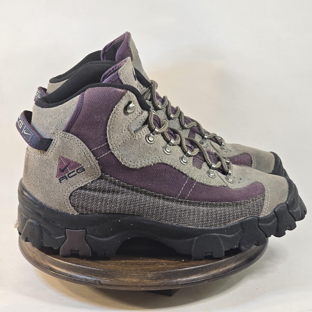 Nike Women's ACG Hiking Sneakers Gray and Purple